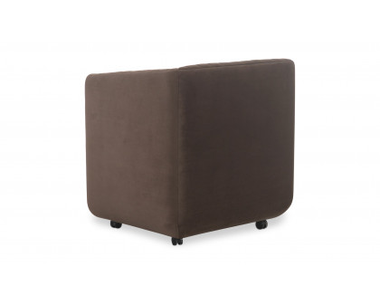 Moe's Jane Contemporary Dining Chair - Brown Velvet