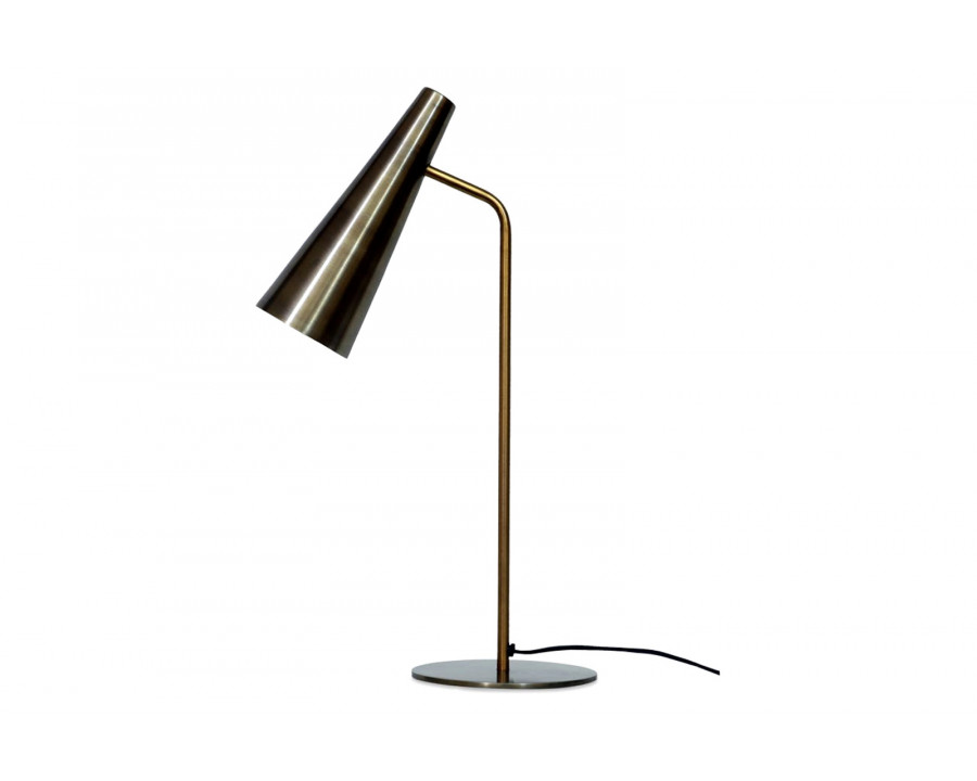 Moe's - Trumpet Table Lamp in Brass