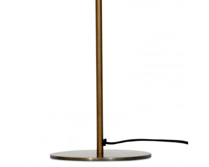 Moe's - Trumpet Table Lamp in Brass