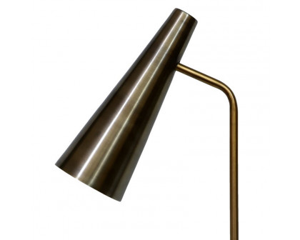 Moe's - Trumpet Table Lamp in Brass