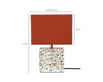 Moe's Terrazzo Square Table Lamp - Multi-Color