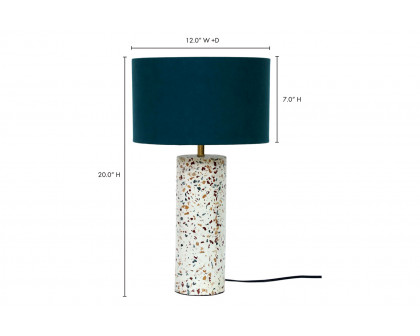 Moe's Terrazzo Cylinder Table Lamp - Multi-Color