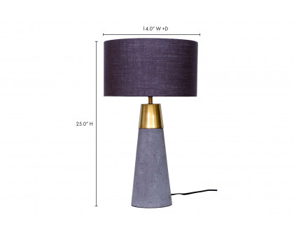 Moe's - Savoy Table Lamp in Gray