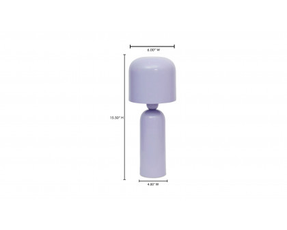 Moe's Echo Contemporary Table Lamp - Soft Purple