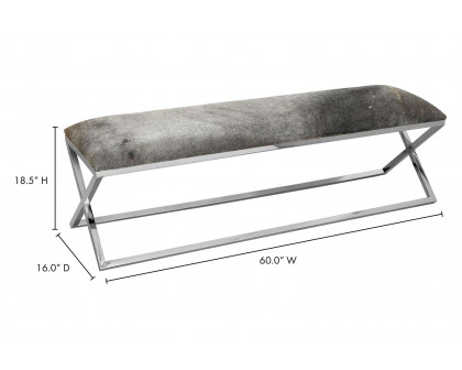 Moe's - Rossi Bench in Gray