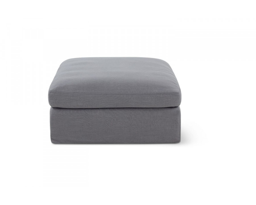 Moe's - Amara Modern Modular Condo Sized Ottoman in Moonlight