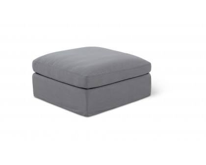 Moe's - Amara Modern Modular Condo Sized Ottoman in Moonlight