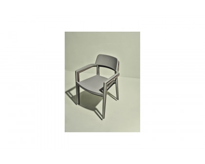 Moe's Ione Modern Outdoor Dining Chair Set of 2 - Gray