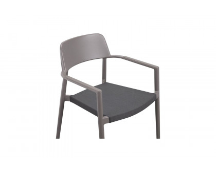 Moe's Ione Modern Outdoor Dining Chair Set of 2 - Gray