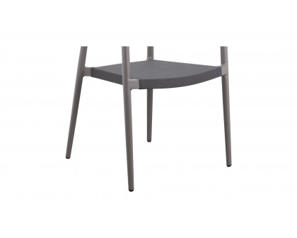 Moe's Ione Modern Outdoor Dining Chair Set of 2 - Gray