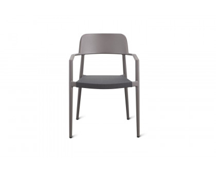 Moe's Ione Modern Outdoor Dining Chair Set of 2 - Gray