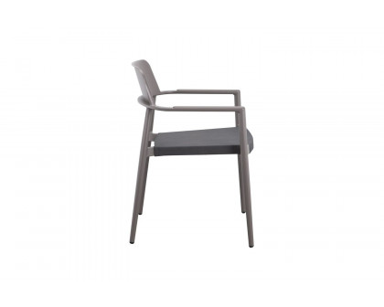 Moe's Ione Modern Outdoor Dining Chair Set of 2 - Gray