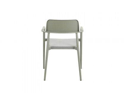 Moe's Ione Modern Outdoor Dining Chair Set of 2 - Olive