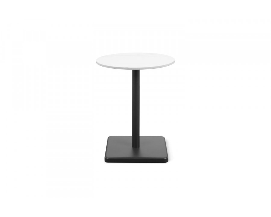 Moe's - Lyra Modern Outdoor Side Table in White Marble