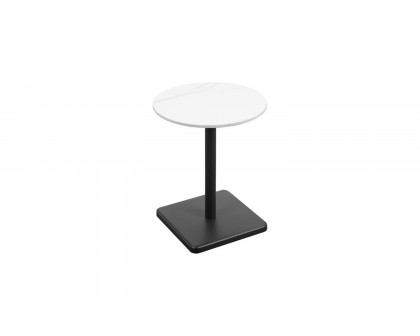 Moe's - Lyra Modern Outdoor Side Table in White Marble