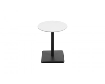 Moe's - Lyra Modern Outdoor Side Table in White Marble