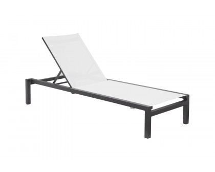 Moe's Pascoe Modern Outdoor Lounge Chair Set of 2 - White