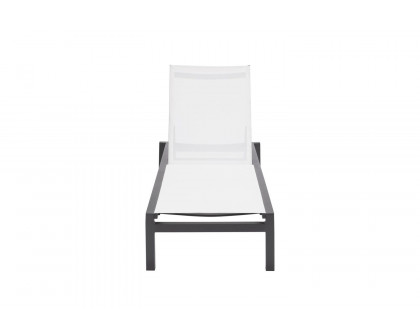 Moe's Pascoe Modern Outdoor Lounge Chair Set of 2 - White