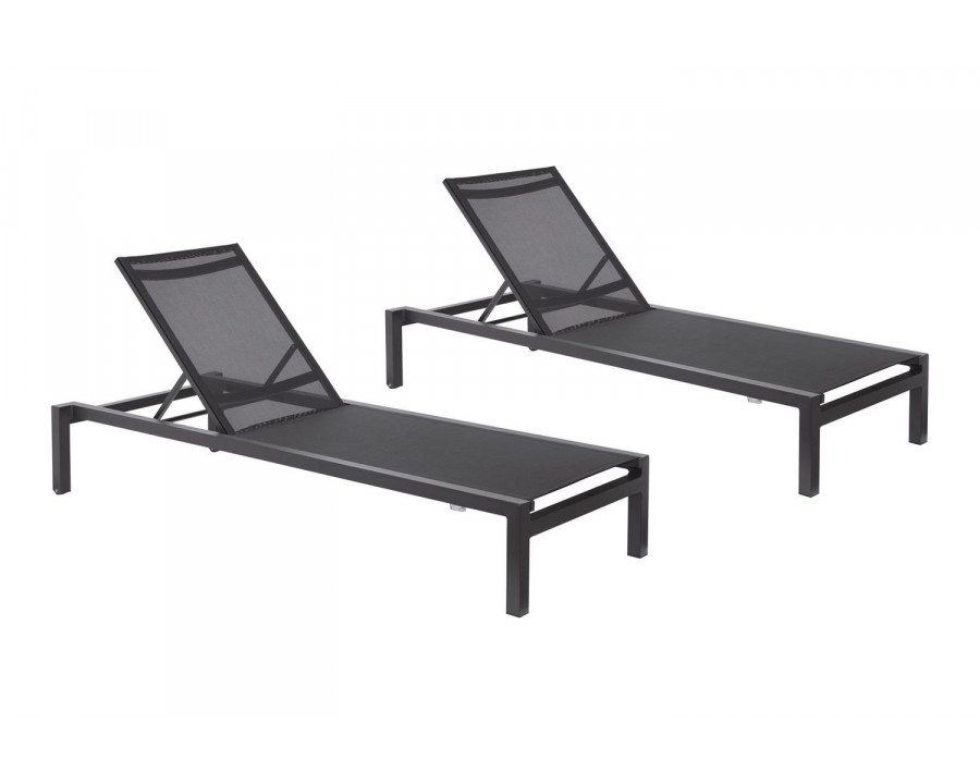 Moe's - Pascoe Modern Outdoor Lounge Chair Set of 2