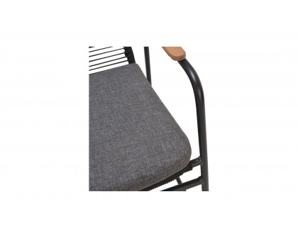 Moe's - Aether Modern Dining Chair Set of 2 in Charcoal Gray