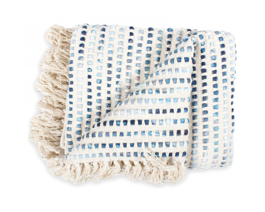 Moe's Satri Throw - Blue