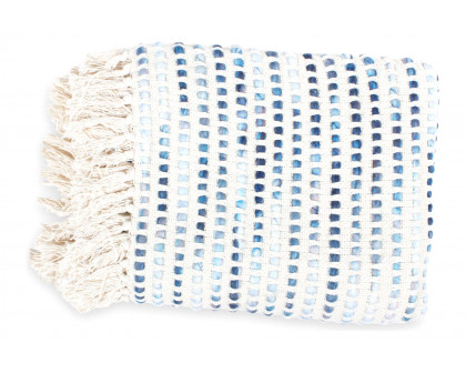 Moe's Satri Throw - Blue