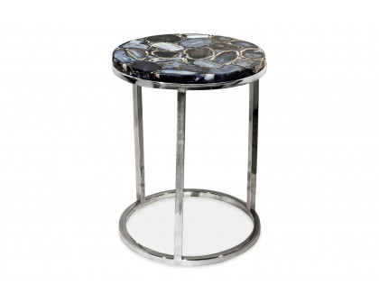 Moe's - Shimmer Agate Accent Table in Gray