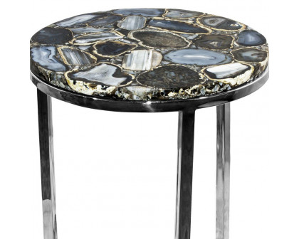 Moe's - Shimmer Agate Accent Table in Gray