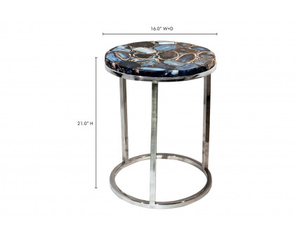 Moe's - Shimmer Agate Accent Table in Gray