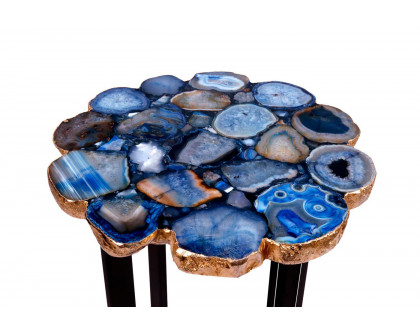 Moe's - Azul Agate Accent Table in Blue