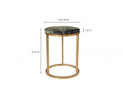 Moe's - Canyon Contemporary Accent Table in Green