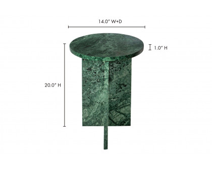 Moe's Grace Accent Table - Green