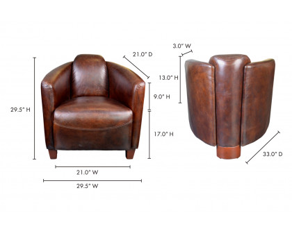 Moe's - Salzburg Club Chair in Brown