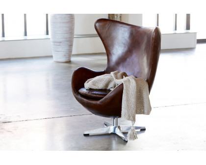 Moe's™ St Anne Swivel Club Chair - Brown