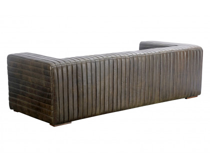 Moe's Castle Sofa - Charred Olive