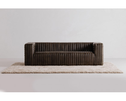 Moe's Castle Sofa - Charred Olive