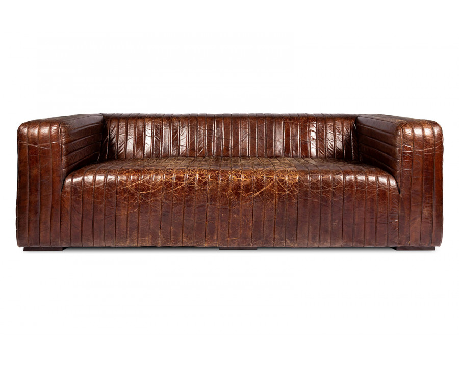 Moe's Castle Sofa - Dark Brown