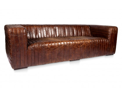 Moe's Castle Sofa - Dark Brown