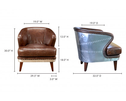 Moe's™ Preston Club Chair - Brown