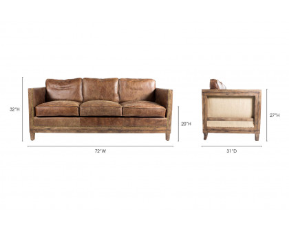 Moe's - Darlington Sofa in Brown