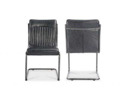 Moe's Ansel Industrial Dining Chair Set of 2 - Black