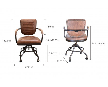 Moe's Foster Desk Chair - Light Brown