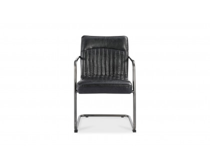 Moe's Ansel Industrial Armchair Set of 2 - Black