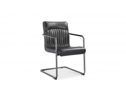 Moe's Ansel Industrial Armchair Set of 2 - Black