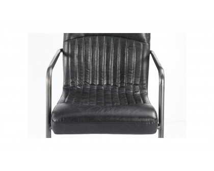 Moe's Ansel Industrial Armchair Set of 2 - Black