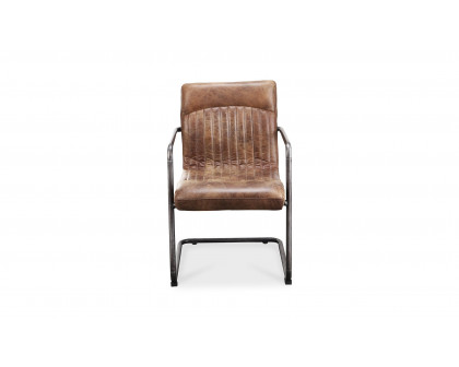 Moe's Ansel Industrial Armchair Set of 2 - Light Brown