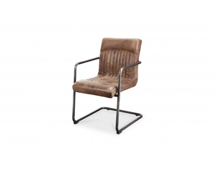 Moe's Ansel Industrial Armchair Set of 2 - Light Brown