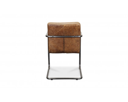 Moe's Ansel Industrial Armchair Set of 2 - Light Brown