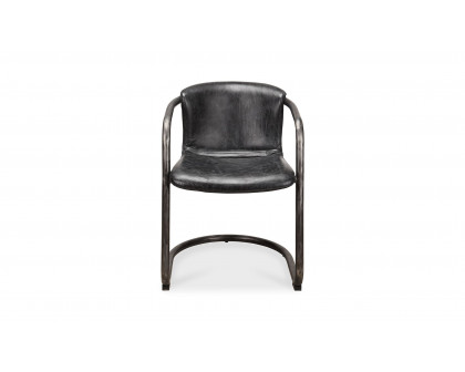 Moe's Freeman Industrial Dining Chair Set of 2 - Black