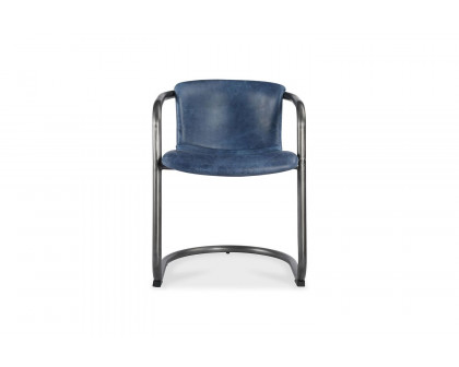 Moe's Freeman Industrial Dining Chair Set of 2 - Dark Blue